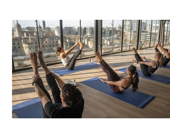 YOGA CLASS AT THE SKYLINE LONDON